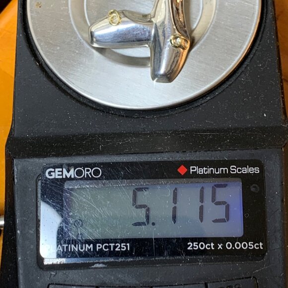 Vintage Sterling Silver 925 Toe Shoe Brooch Ballet Slippers Pin 1" by 1" - Picture 7 of 7